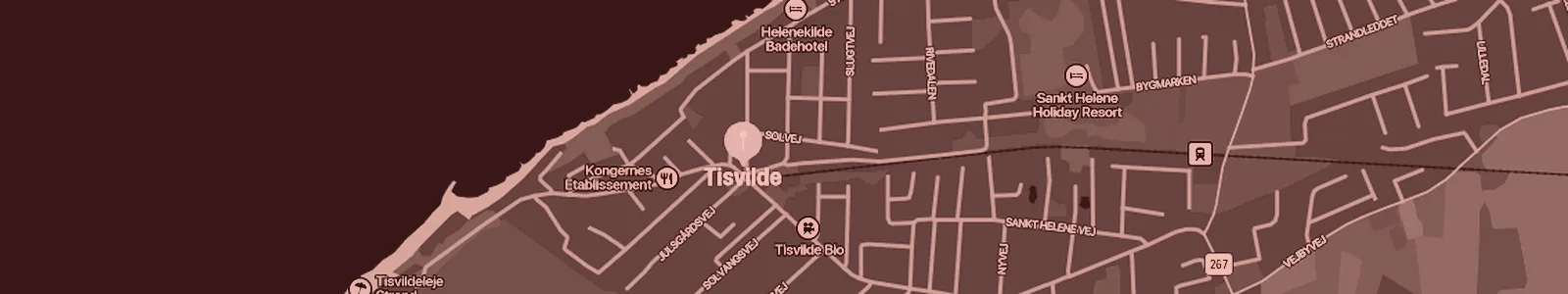 Kort over Tisvildeleje — Soundboks-udlejning med levering i hele området