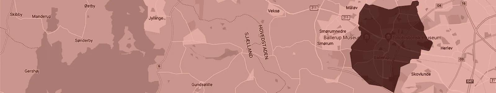 Kort over Ballerup — Soundboks-udlejning med levering i hele området