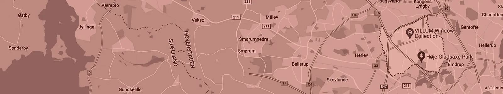 Kort over Søborg — Soundboks-udlejning med levering i hele området